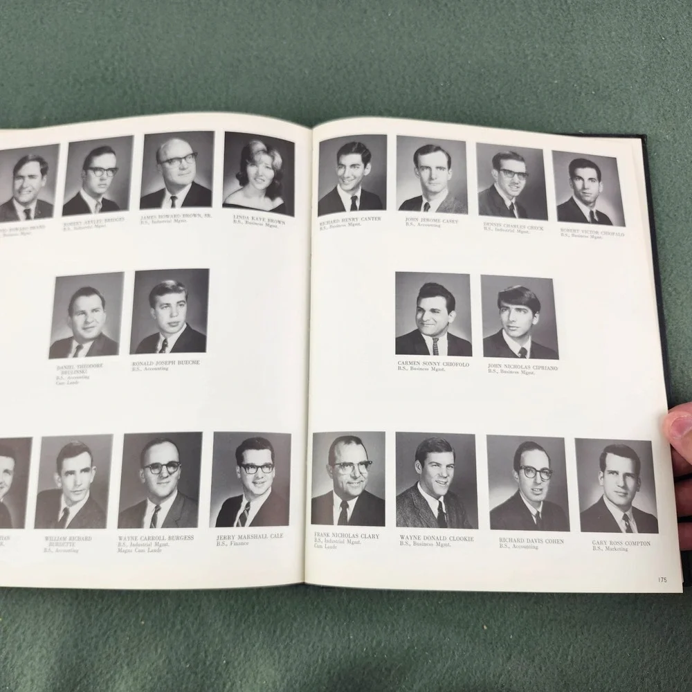 Vintage 1968 University of Baltimore College School Yearbook Maryland Md.